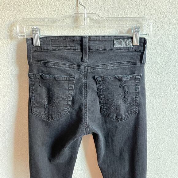 AG Adriano Goldschmied Farrah Skinny Ankle Jeans Women's 24 Distressed Mid Rise - Picture 4 of 7